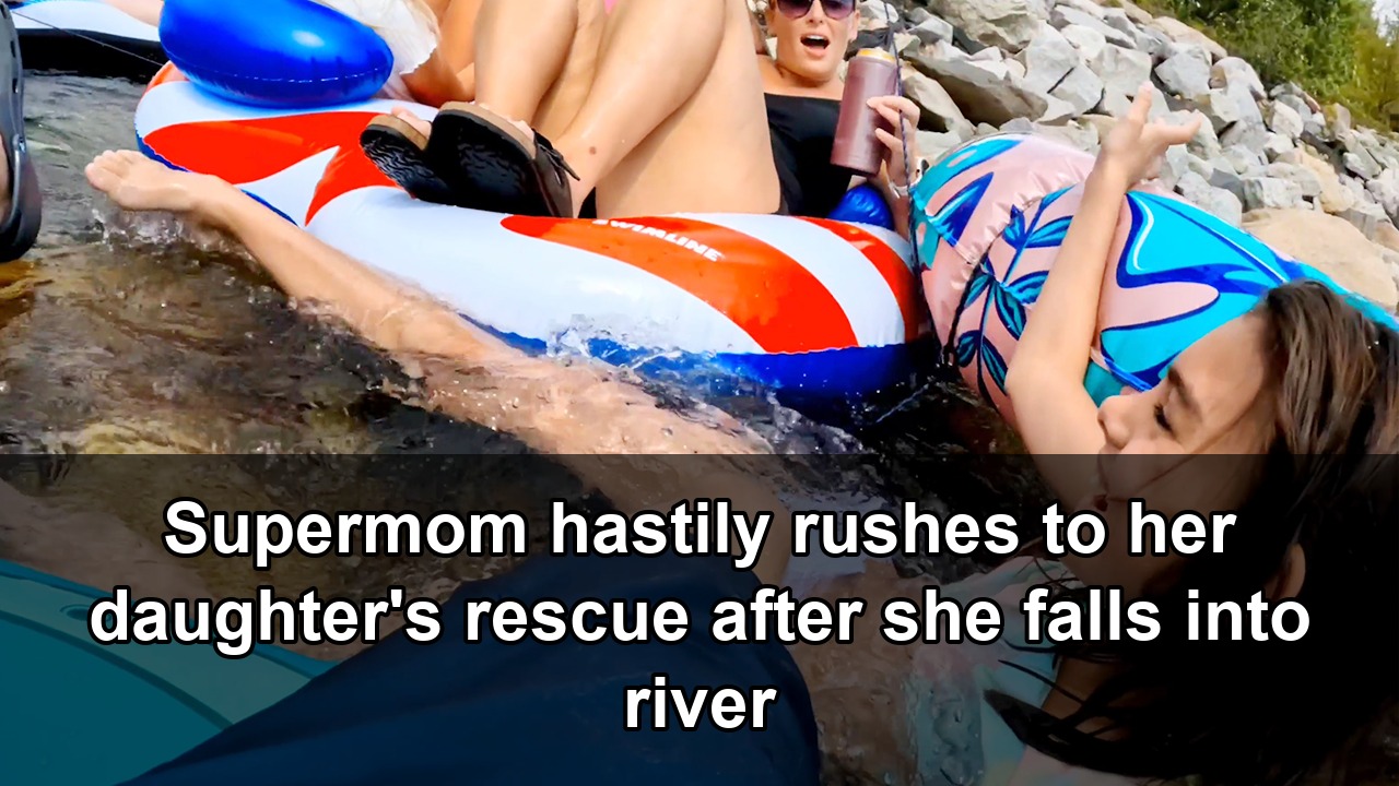 Mother jumps into river to save child after tubing mishap