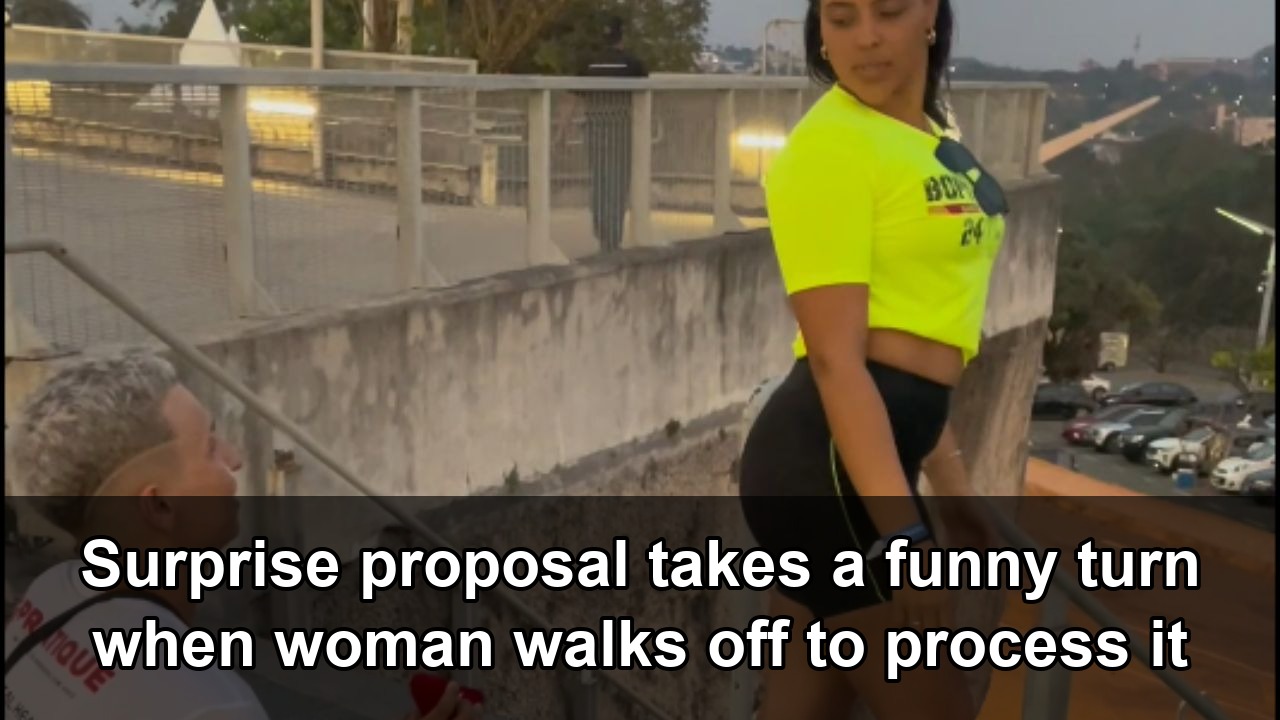 Woman walks away from surprise proposal to think